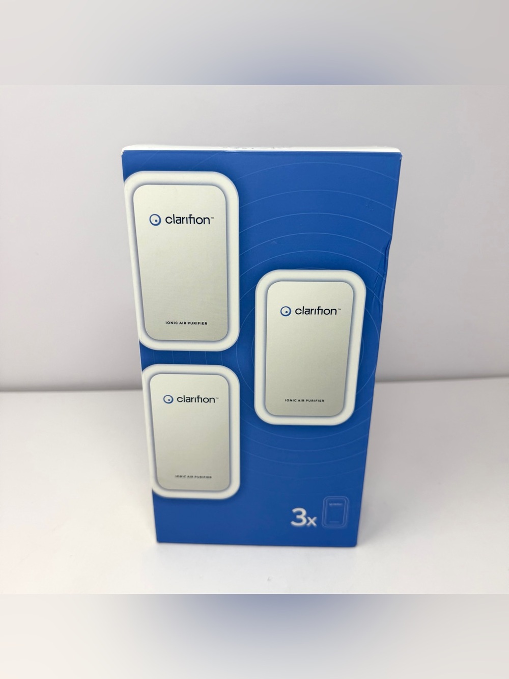 Clarifion Ionic Air Purifier 3 Pack Filter Less Plug In Ultra Quiet NEW Sealed